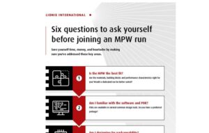 Infographic describing best practice for multi project wafer MPW for photonic integrated circuits