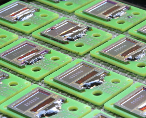 LioniX International biosensor chips on PCBs