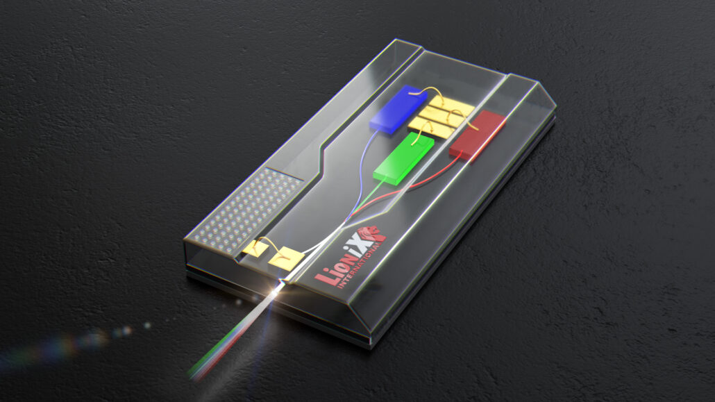 AR laser light engine with beam or RGB light