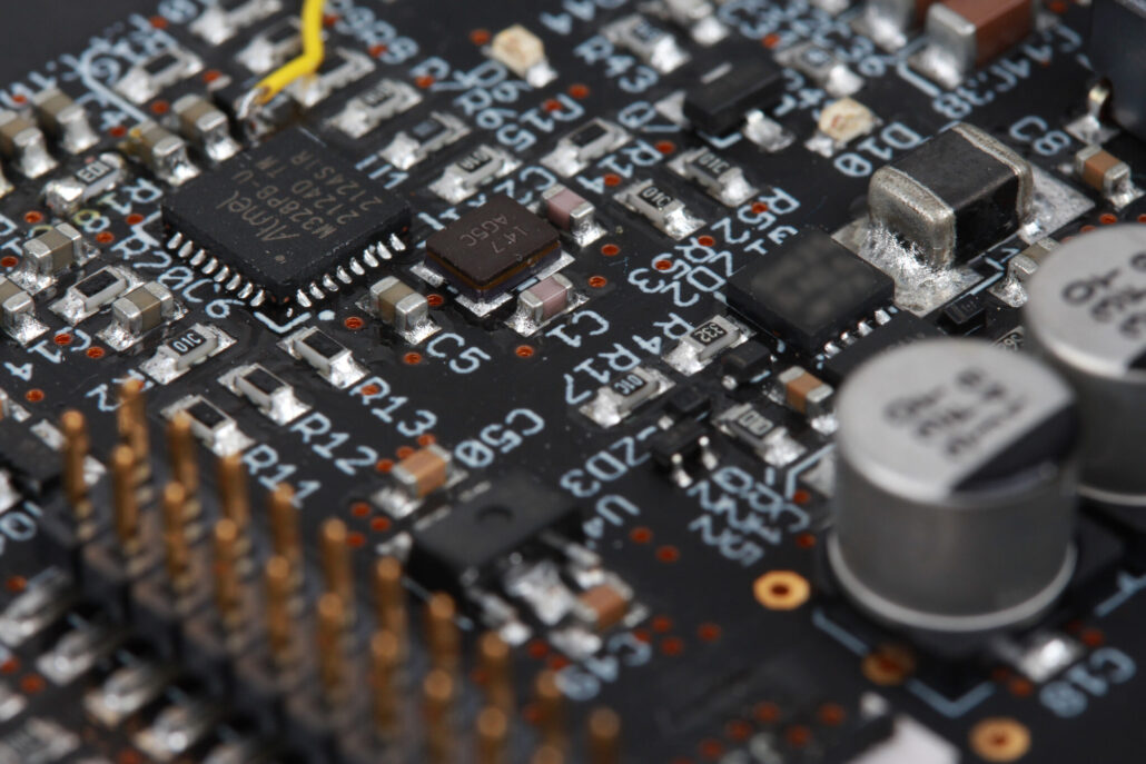 electronics PCB for photonic integrated circuit module