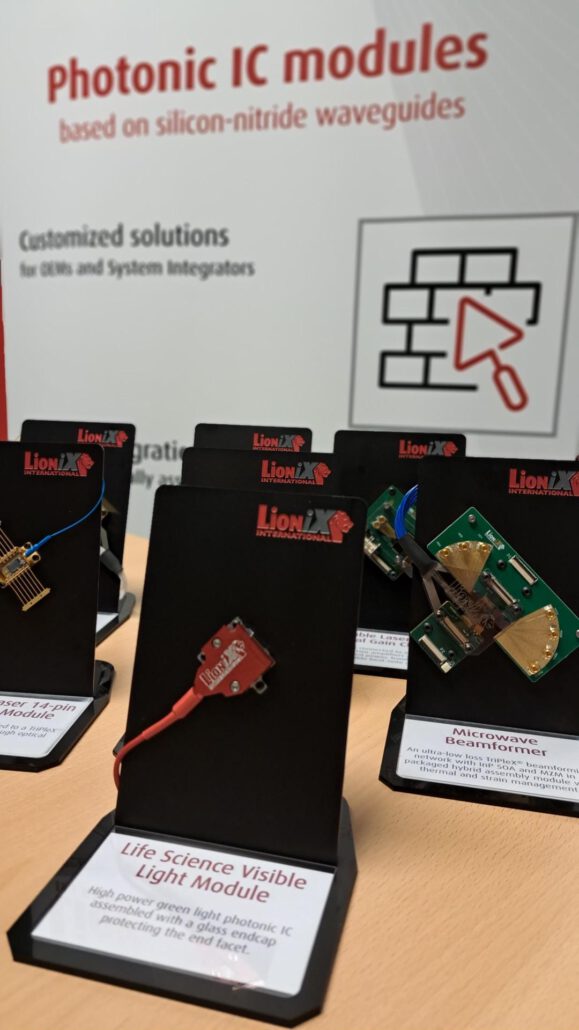 A set of integrated photonics modules which will be featured at our Photonics West booth