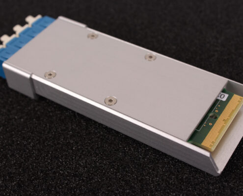 An integrated photonics pluggable solution based on silicon nitride in a CFP2 package